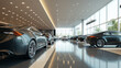 © Clipart Collectors - modern car dealership interior with shiny vehicles on display sleek showroom design 3d illustration