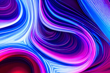 Abstract blue cloudy wave seamless background, Generated By Ai