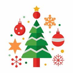 Christmas elements for design vector illustration