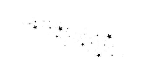 Wall Mural - stars on a white background.meteoroid, comet, asteroid, stars.falling star.