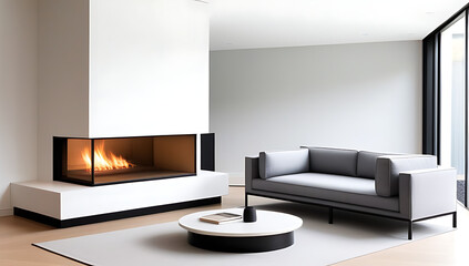 Sticker - sofa daybed sofa sit fireplace