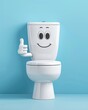 © Anna - whimsical image of a toilet with a smiling face , World Toilet Day