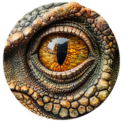 dinosaur eye staring with scaly skin, an intriguing glimpse into the prehistoric past