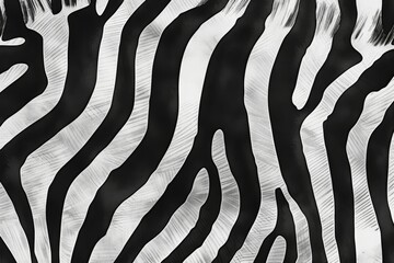Leinwandbilder - Soft and textured zebra print fabric draped elegantly on a surface, showcasing contrasting black and white patterns that evoke a stylish and modern vibe