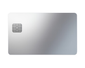 Canvas Print - png silver credit card white background electronics technology.