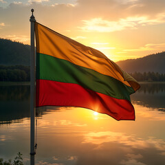 Canvas Print - Flag of Lithuania