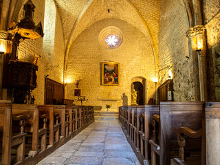 Crestet interior of the church