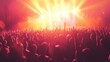 © B 7 YOU - A vibrant crowd at a live concert, illuminated by bright stage lights.