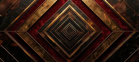 Wall Mural - Elegant Brown Luxury Geometric Abstract Backdrop with Intricate Patterns, Offering a Sophisticated and Timeless Design for High-End Visuals and Stylish Interior Inspirations