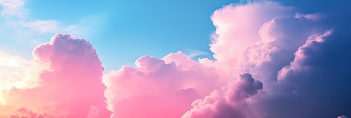 pink and blue sky