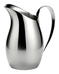 Wall Mural - PNG Tableware steel jug white background.