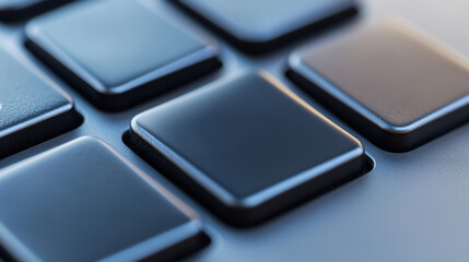 Canvas Print - A close up of a computer keyboard with the number one on it, AI