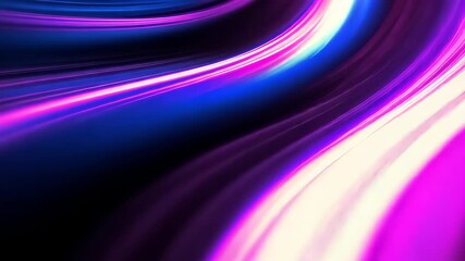 Abstract neon light trails in motion, vibrant colors. Futuristic design concept
