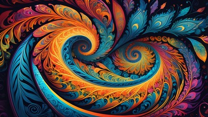 abstract background with spiral