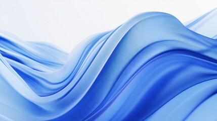 Wall Mural - abstract blue waves