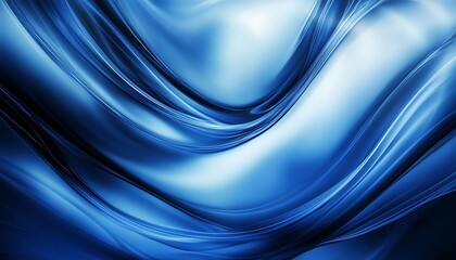 Canvas Print - Abstract Blue Swirling Background