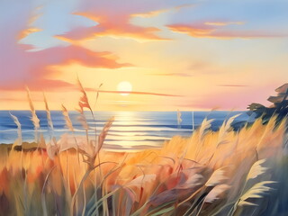 Wall Mural - View with Gentle and Cool Breeze