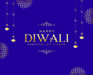 hindu festive shubh diwali purple background design