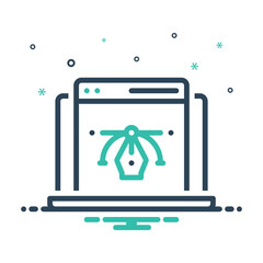 Mix icon for web design