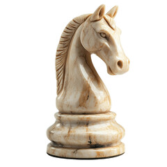 Horse chess figure isolated on the white background