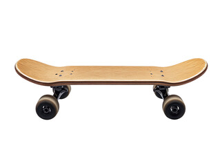 classic skateboard isolated on transparent background