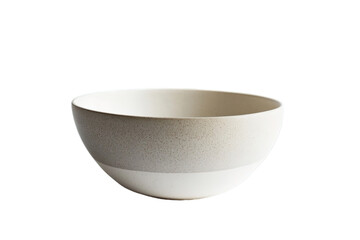 minimalist ceramic bowl on transparent background