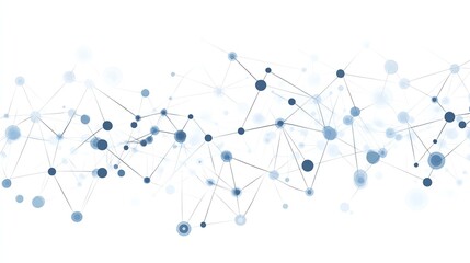 Abstract network connections, white isolate background