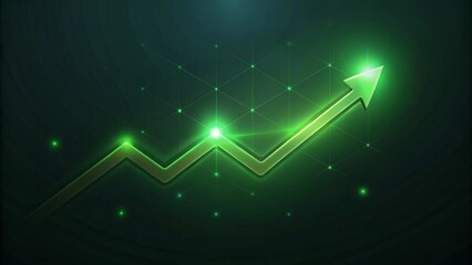 green market graph on screen