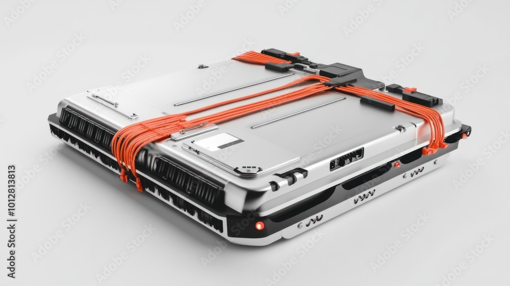 Electric vehicle battery pack with modular components and cable ...
