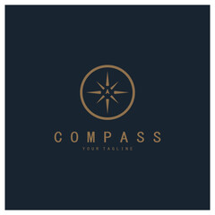 Wall Mural - compass icon isolated on background.modern flat compass pictogram,business,marketing,internet concept.trendy simple vector symbol for websitedesign or button to mobile app.logo illustration.