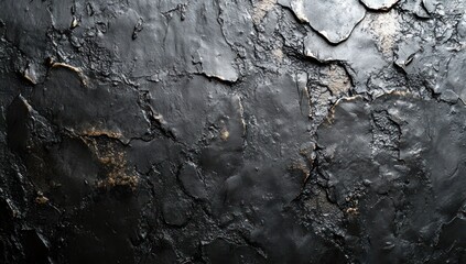 Canvas Print - Dark Cracked Wall Texture