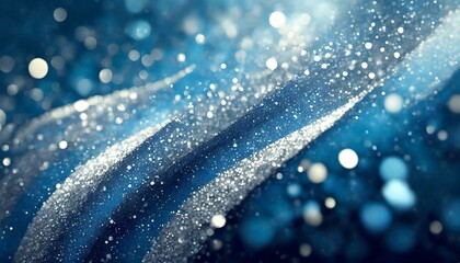 abstract blue background with silver dust