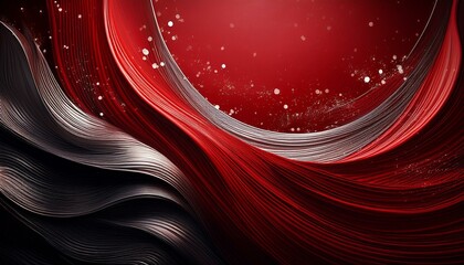 Wall Mural - abstract dark red background with silver dust