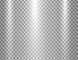 Wall Mural - Abstract silver background, shiny and elegant metallic holes pattern.