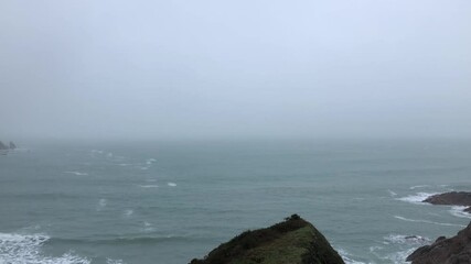 Wall Mural - Aerial view of Plemont Bay, Jersey - no sound