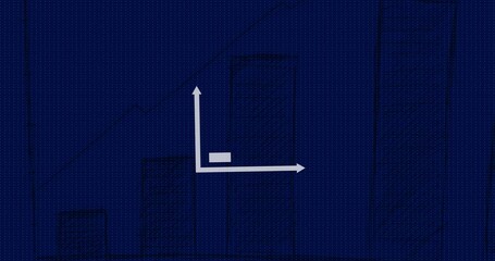 Poster - Animation of diagrams on blue background