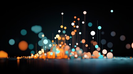 Wall Mural - a data plot with highlighted outliers, showcasing anomalies and deviations from trends.