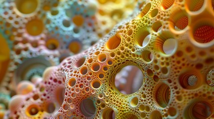 Wall Mural - abstract fractal art: a journey into the infinite