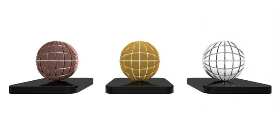 Wall Mural - Colorful Earth globe icon isolated on white background. World or Earth sign. Global internet symbol. Geometric shapes. Minimalism concept. 3D render illustration