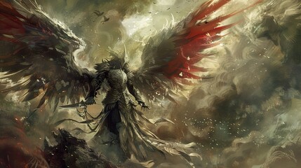 Poster - Dark Angel: A Fantasy Illustration