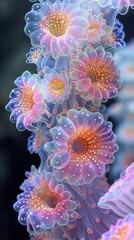 Canvas Print - Vibrant Underwater Coral: A Close-Up View of Nature's Beauty