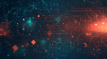Canvas Print - ultra futurist tech abstract background. generative ai