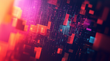 Canvas Print - ultra futurist tech abstract background. generative ai
