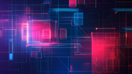 Canvas Print - ultra futurist tech abstract background. generative ai