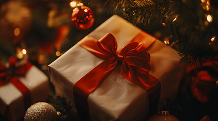 Beautifully Wrapped Christmas Gift