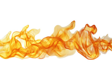 Poster - Abstract flame design with flowing orange and yellow hues, perfect for creative projects.