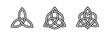 © Богдан Скрипник - Viking black triquetra. Simple black vector illustration. Medieval celtic knot.