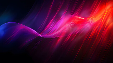 Wall Mural - abstract background with glowing lines. Generative AI