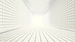 © solom - vector line drawing of an empty virtual space with grid lines and perspective with light at the center
