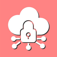 Wall Mural - cloud computing icon